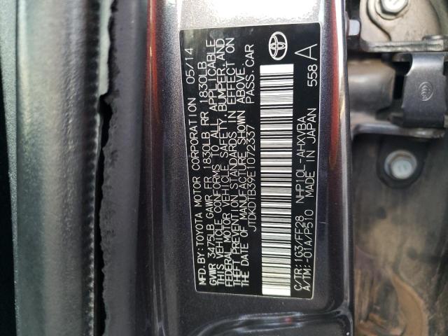 Photo 10 from auction – 2014 TOYOTA PRIUS C with VIN JTDKDTB39E1072337