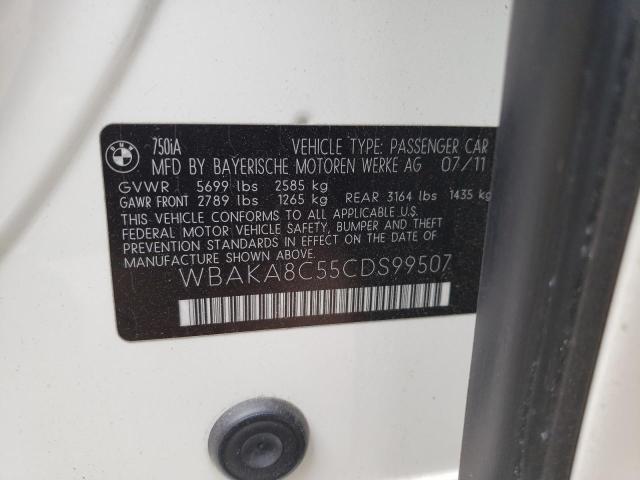 Photo 10 from auction – 2012 BMW 750 I with VIN WBAKA8C55CDS99507