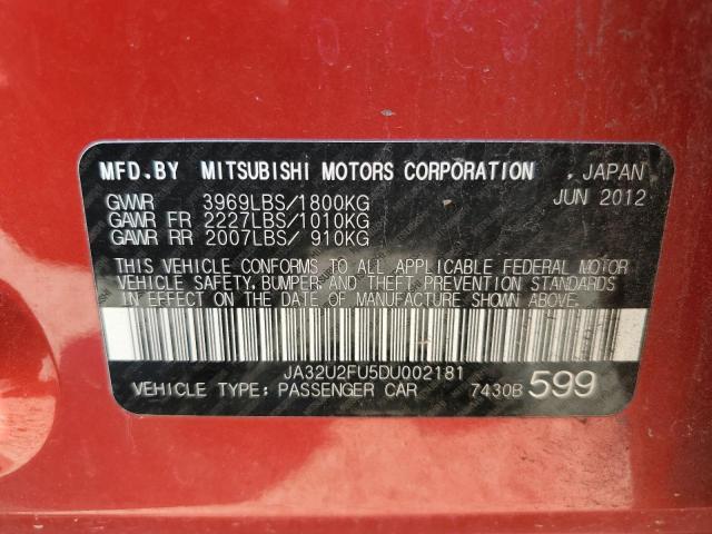 Photo 10 from auction – 2013 MITSUBISHI LANCER ES/ with VIN JA32U2FU5DU002181