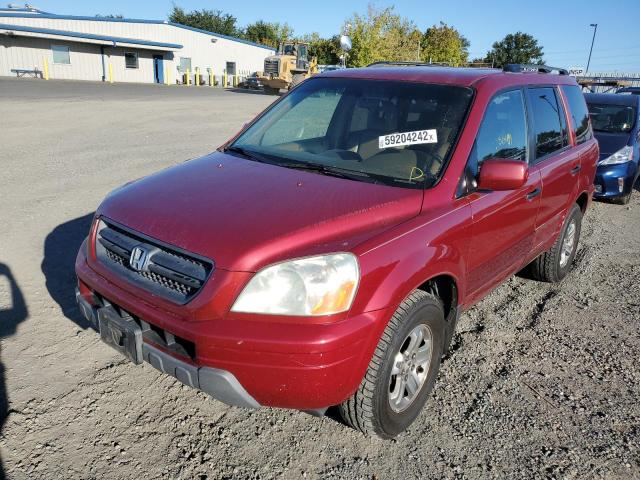Photo 2 from auction – 2004 HONDA PILOT EXL with VIN 2HKYF18514H600249