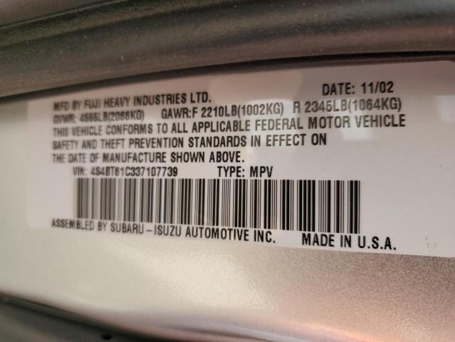 Photo 10 from auction – 2003 SUBARU BAJA with VIN 4S4BT61C337107739