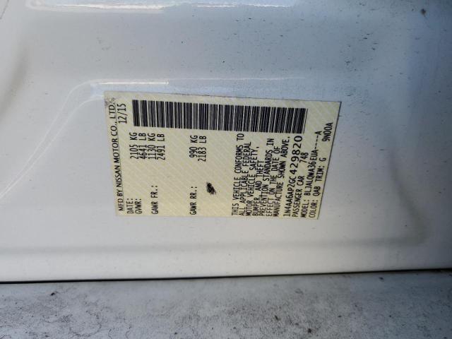 Photo 10 from auction – 2016 NISSAN MAXIMA 3.5 with VIN 1N4AA6AP2GC429820