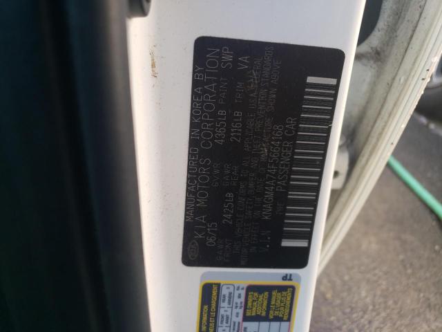 Фото 10 с аукциона – 2015 KIA OPTIMA LX с VIN KNAGM4A74F5664168