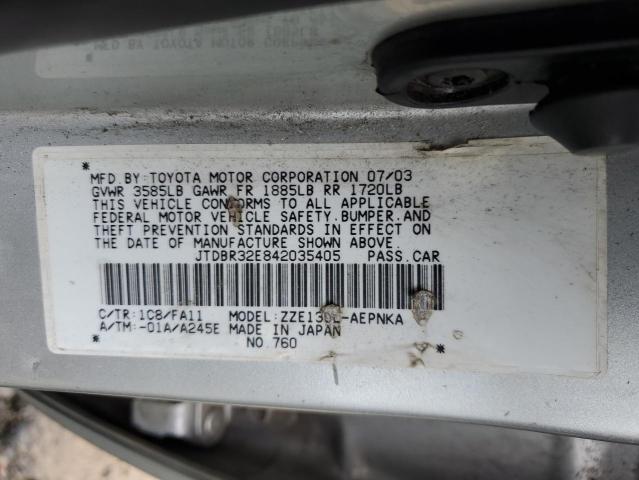 صورة رقم 10 من المزاد - 2004 TOYOTA COROLLA CE مع VIN JTDBR32E842035405