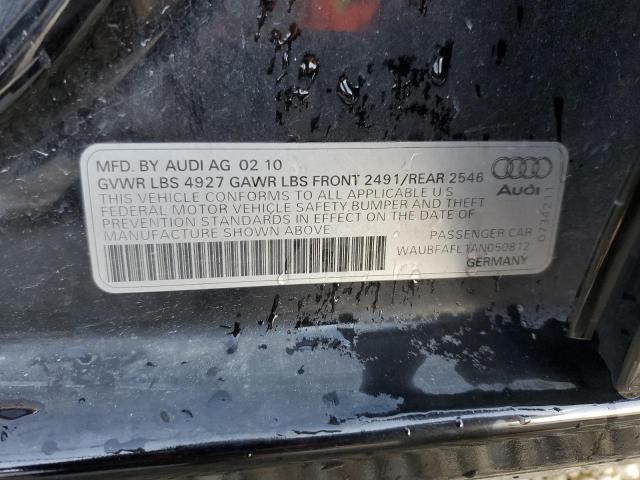 Photo 10 from auction – 2010 AUDI A4 PREMIUM with VIN WAUBFAFL1AN050812