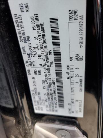 Photo 10 from auction – 2017 FORD ESCAPE S with VIN 1FMCU0F75HUB98516