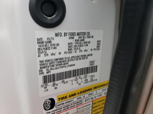 Photo 10 from auction – 2015 LINCOLN NAVIGATOR with VIN 5LMJJ2JT0FEJ14509