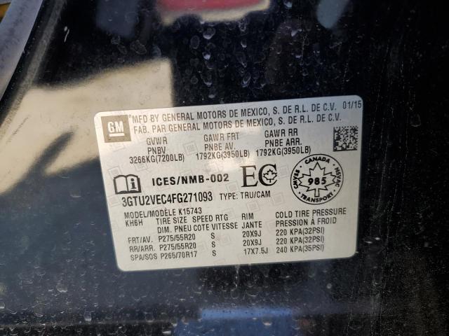 Photo 10 from auction – 2015 GMC SIERRA K15 with VIN 3GTU2VEC4FG271093