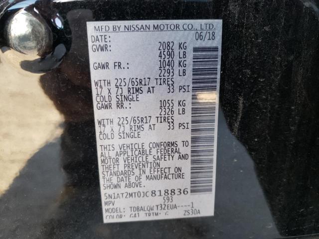 Photo 10 from auction – 2018 NISSAN ROGUE S with VIN 5N1AT2MT0JC818836