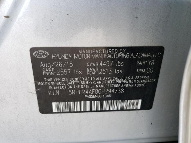 Photo 10 from auction – 2016 HYUNDAI SONATA SE with VIN 5NPE24AF8GH294738