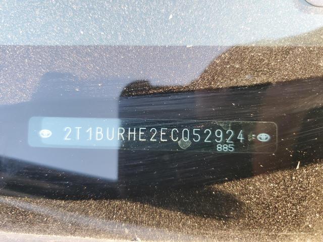 Photo 10 from auction – 2014 TOYOTA COROLLA L with VIN 2T1BURHE2EC052924