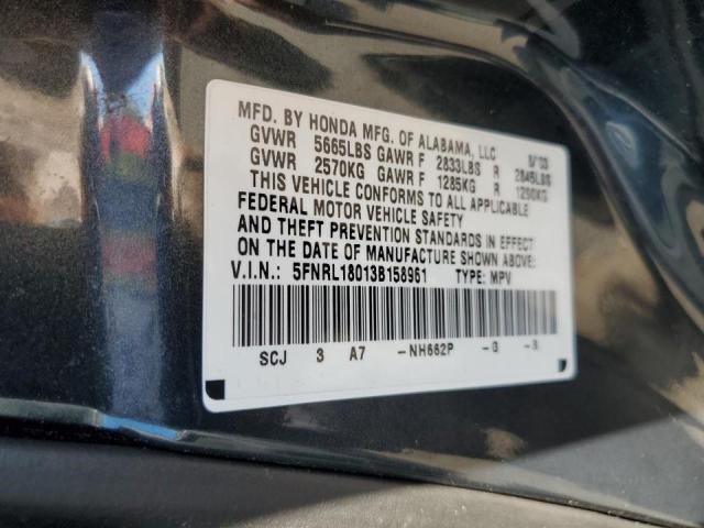 Photo 10 from auction – 2003 HONDA ODYSSEY EX with VIN 5FNRL18013B158961