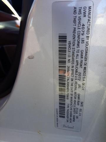 Photo 10 from auction – 2011 VOLKSWAGEN JETTA BASE with VIN 3VW2K7AJ0BM057069