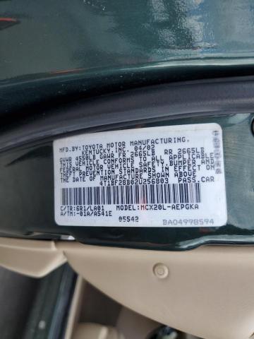 Photo 10 from auction – 2002 TOYOTA AVALON XL with VIN 4T1BF28B02U256803