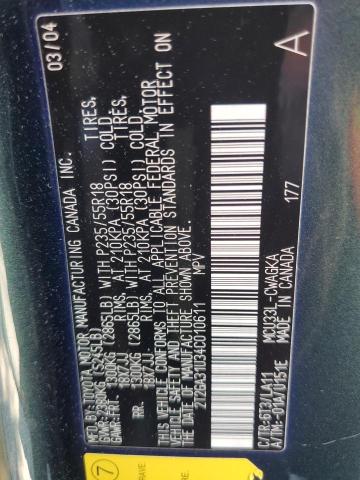 Photo 10 from auction – 2004 LEXUS RX 330 with VIN 2T2GA31U34C010611