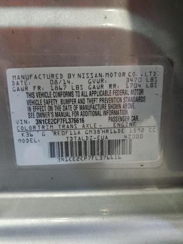 Photo 10 from auction – 2015 NISSAN VERSA NOTE with VIN 3N1CE2CP7FL376616