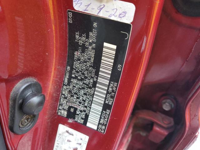 Foto 10 de la subasta – 2003 TOYOTA HIGHLANDER con VIN JTEGF21A130119806