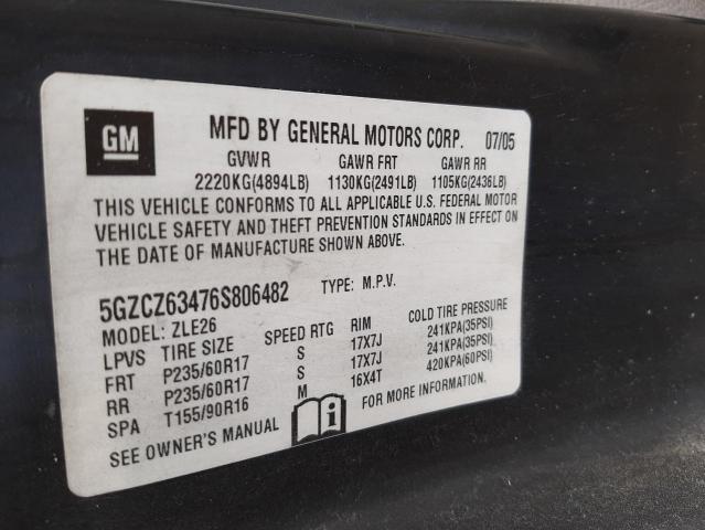 Photo 10 from auction – 2006 SATURN VUE with VIN 5GZCZ63476S806482