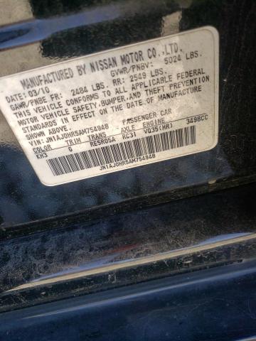 Photo 10 from auction – 2010 INFINITI EX35 BASE with VIN JN1AJ0HR5AM754948