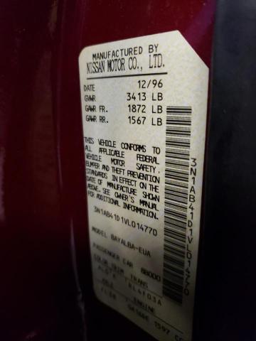Photo 10 from auction – 1997 NISSAN SENTRA XE with VIN 3N1AB41D1VL014770