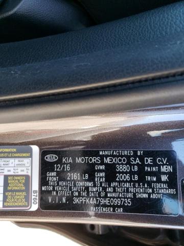 Photo 10 from auction – 2017 KIA FORTE LX with VIN 3KPFK4A79HE099735