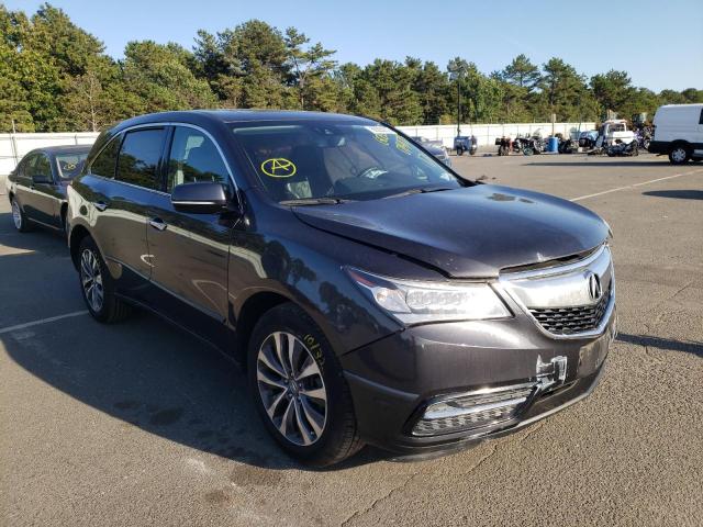 ACURA MDX TECHNO 2016 with VIN 5FRYD4H40GB014173 - Photo from auction
