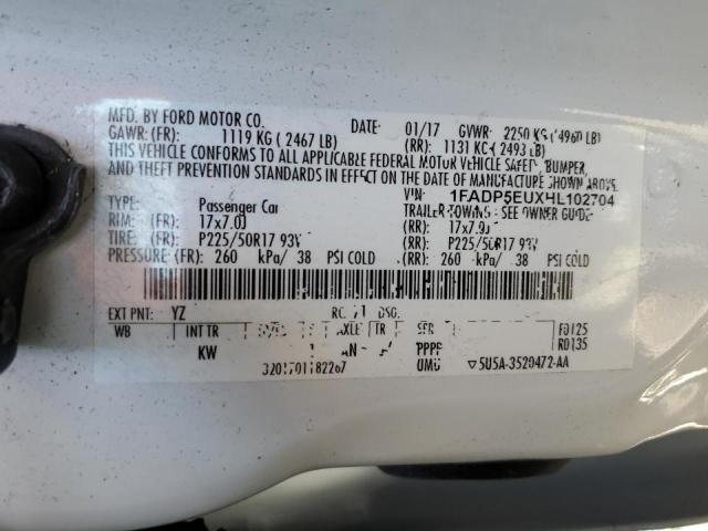Photo 10 from auction – 2017 FORD C-MAX SE with VIN 1FADP5EUXHL102704