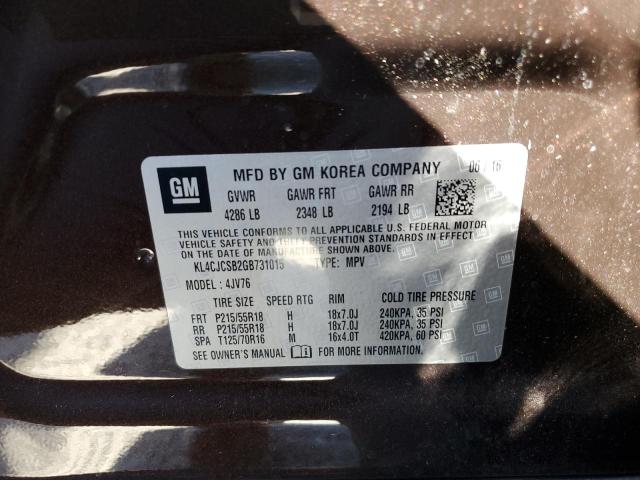 Photo 10 from auction – 2016 BUICK ENCORE with VIN KL4CJCSB2GB731015