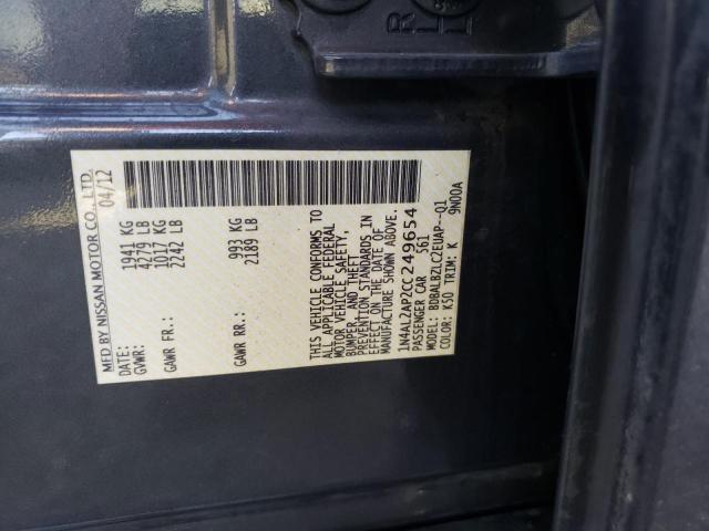 Photo 10 from auction – 2012 NISSAN ALTIMA BAS with VIN 1N4AL2AP2CC249654