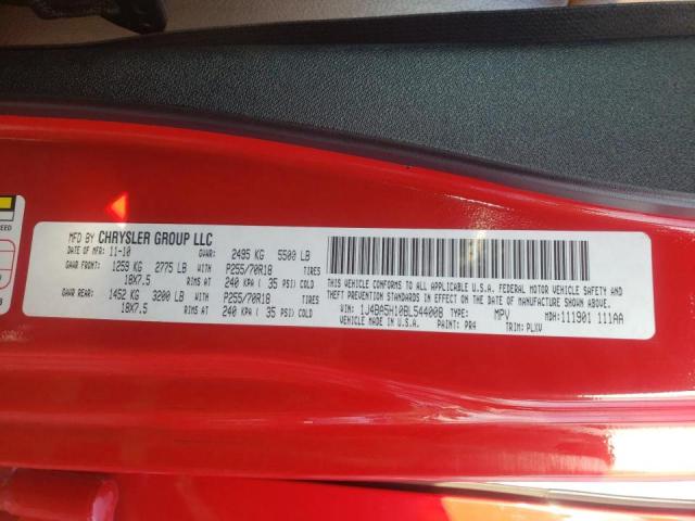 Photo 10 from auction – 2011 JEEP WRANGLER U with VIN 1J4BA5H10BL544008