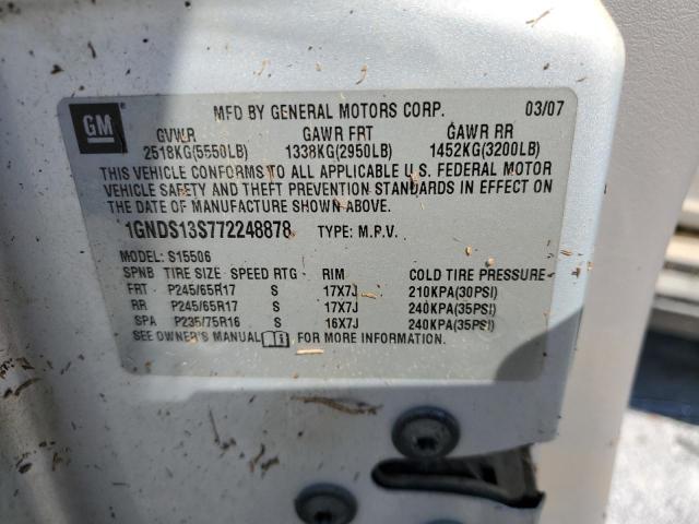 Photo 10 from auction – 2007 CHEVROLET TRAILBLAZE with VIN 1GNDS13S772248878