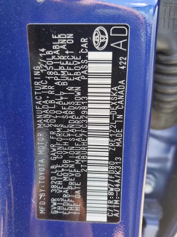 Photo 10 from auction – 2015 TOYOTA COROLLA L with VIN 2T1BURHE7FC329813