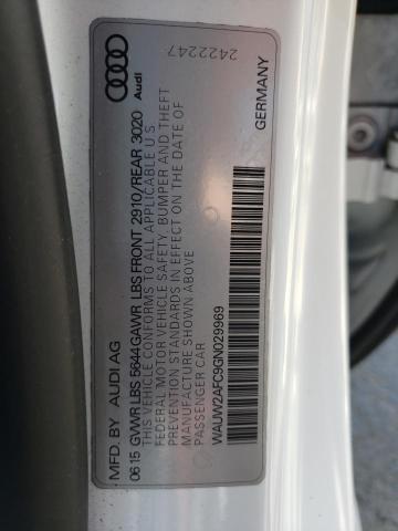 Photo 10 from auction – 2016 AUDI S7 PRESTIG with VIN WAUW2AFC9GN029969