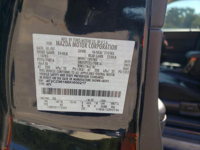 Photo 9 from auction – 2008 MAZDA TRIBUTE with VIN 4F2CZ96188KM00217