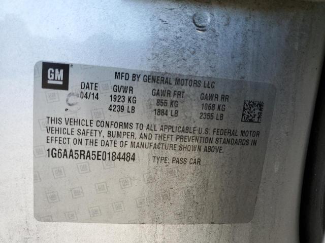 Photo 10 from auction – 2014 CADILLAC ATS with VIN 1G6AA5RA5E0184484