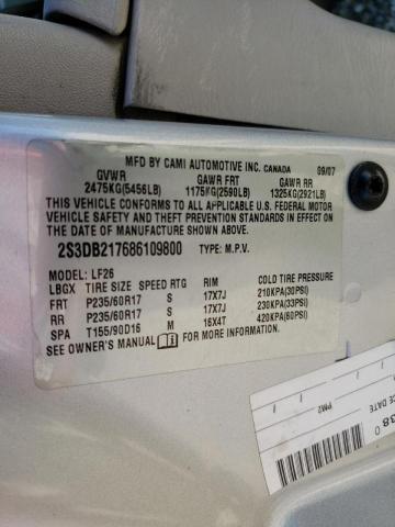 Photo 10 from auction – 2008 SUZUKI XL7 with VIN 2S3DB217686109800