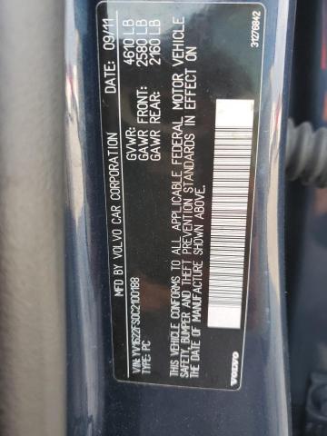 Photo 10 from auction – 2012 VOLVO S60 T5 with VIN YV1622FS0C2100188