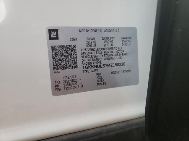 Photo 10 from auction – 2021 GMC ACADIA SLT with VIN 1GKKNULS7MZ158226