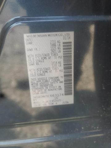 Photo 10 from auction – 2014 NISSAN PATHFINDER with VIN 5N1AR2MN7EC663174