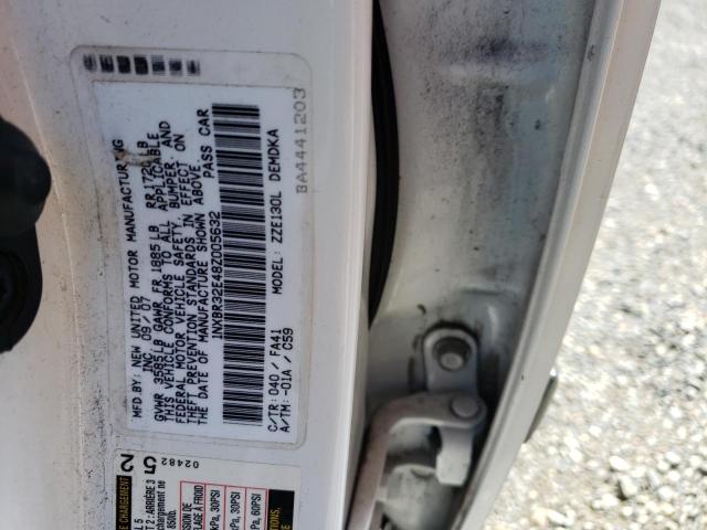 Photo 10 from auction – 2008 TOYOTA COROLLA CE with VIN 1NXBR32E48Z005632