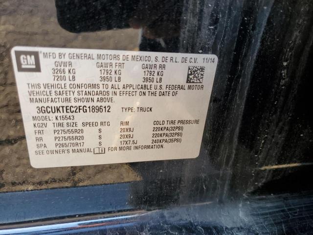 Photo 10 from auction – 2015 CHEVROLET SILVERADO with VIN 3GCUKTEC2FG189612