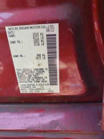 Photo 10 from auction – 2013 NISSAN ALTIMA with VIN 1N4AL3AP5DC130259
