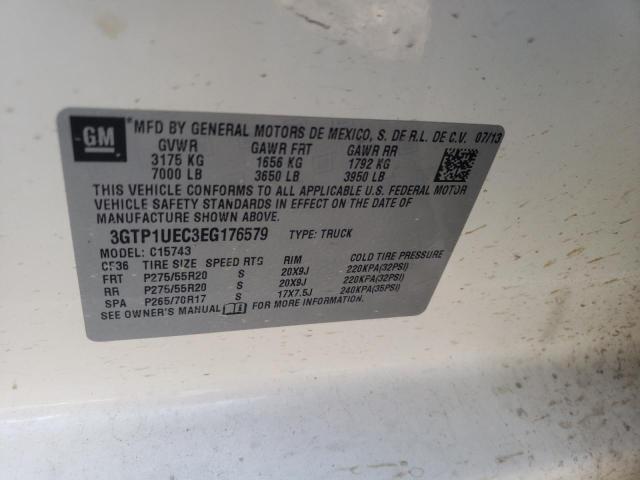 Photo 10 from auction – 2014 GMC SIERRA C15 with VIN 3GTP1UEC3EG176579