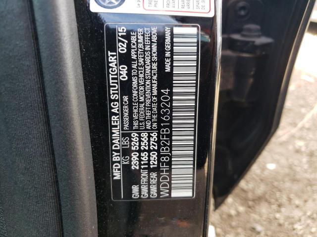 Photo 10 from auction – 2015 MERCEDES-BENZ E 350 4MAT with VIN WDDHF8JB2FB163204