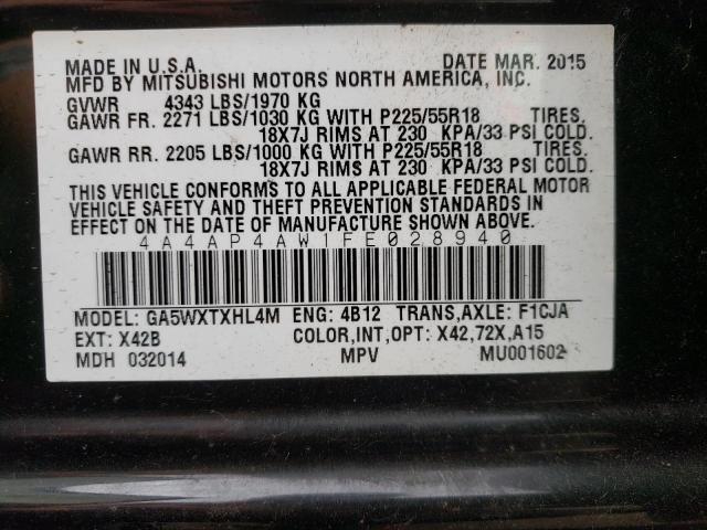 Photo 10 from auction – 2015 MITSUBISHI OUTLANDER with VIN 4A4AP4AW1FE028940
