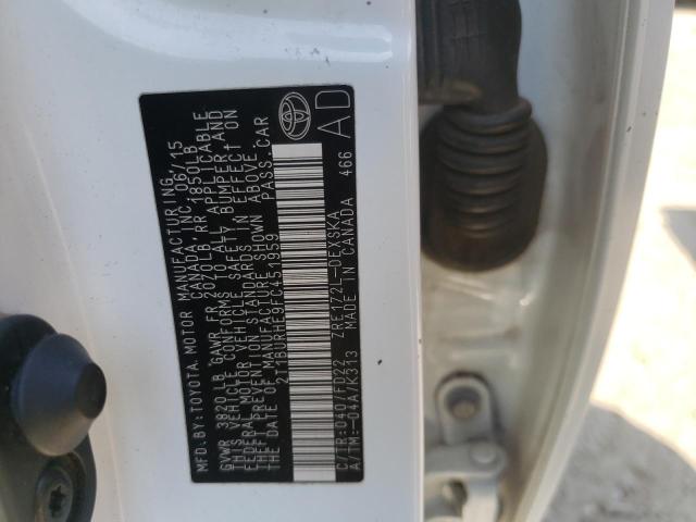 Photo 10 from auction – 2015 TOYOTA COROLLA L with VIN 2T1BURHE9FC451959