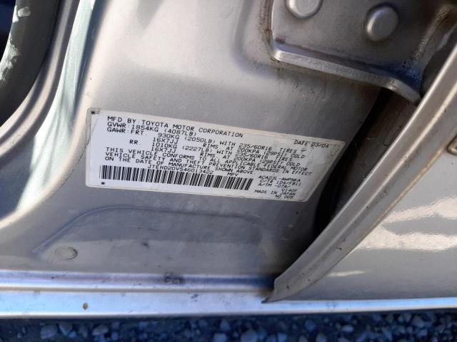 Photo 10 from auction – 2004 TOYOTA RAV4 with VIN JTEHD20V546013422