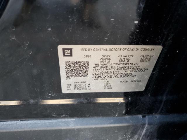 Photo 10 from auction – 2020 CHEVROLET EQUINOX PR with VIN 2GNAXXEV0L6267798
