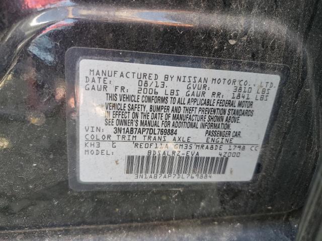 Photo 10 from auction – 2013 NISSAN SENTRA S with VIN 3N1AB7AP7DL769884