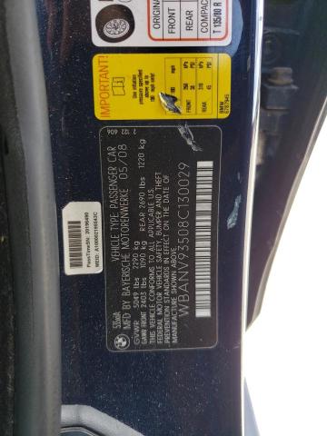 Photo 10 from auction – 2008 BMW 535 XI with VIN WBANV93508C130029